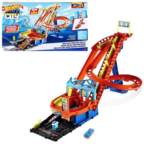 Bộ Đồ Chơi Mô Hình Tàu Lượn Siêu Tốc Hot Wheels HDP FAHASA