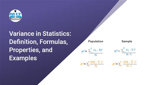 Variance In Statistics Definition Formulas Properties And Examples