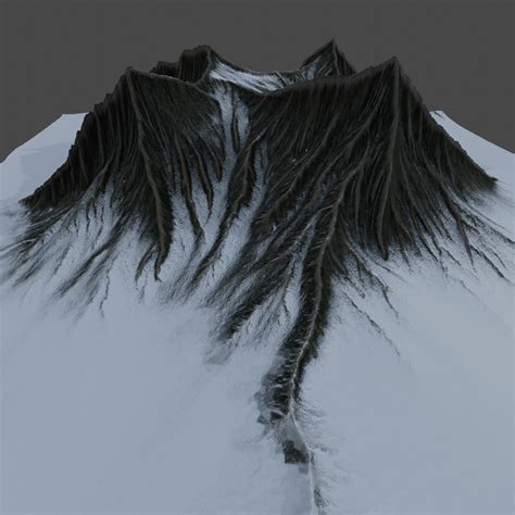 Snow Mountain Landscape Type Free Terrains Models Blenderkit