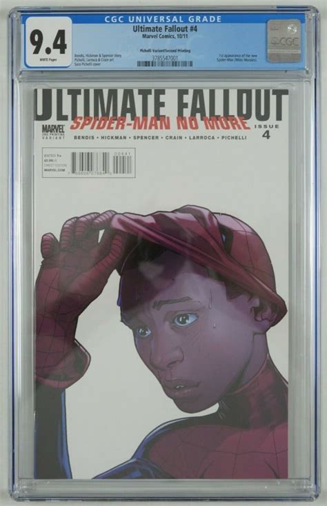 Ultimate Fallout Cgc Nd Print Pichelli Variant Spider Man Miles