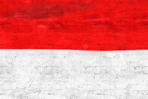 D Illustration Of A Indonesia Flag Realistic Waving Fabric Fl Stock