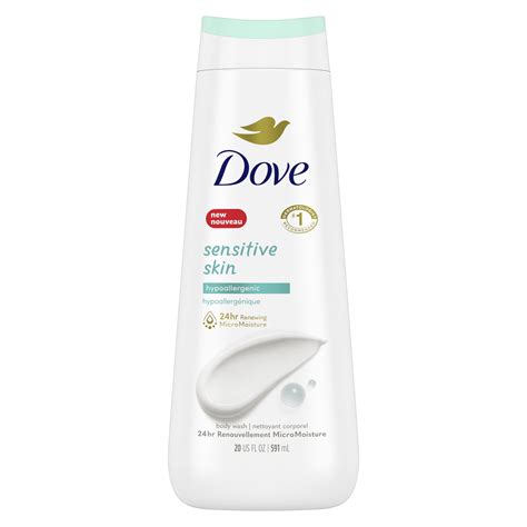 Dove Sensitive Skin Hypoallergenic And Sulfate Free Liquid Body Wash 20 Oz