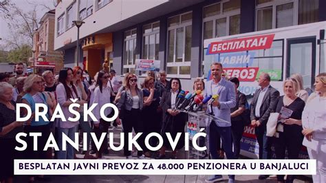 Draško Stanivuković najavio besplatan javni prevoz za 48 000 penzionera