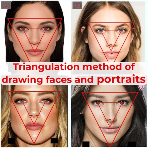 Alternative To Loomis Method Of Drawing A Head Triangulation