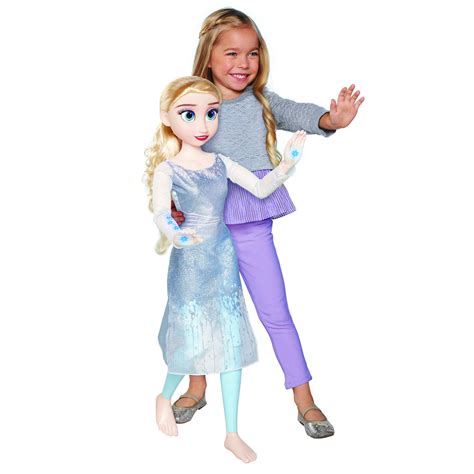 Disney Frozen 2 - 32" My Size Elsa Doll Playdate Feature Elsa Doll: Buy ...