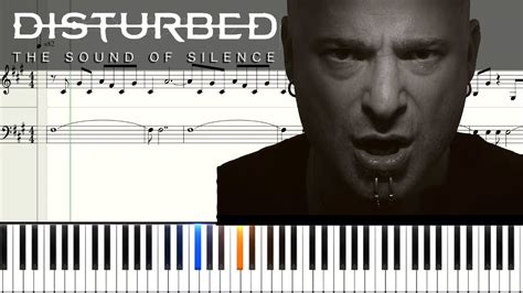 The Sound Of Silence Disturbed Scrolling Piano Sheet Music YouTube