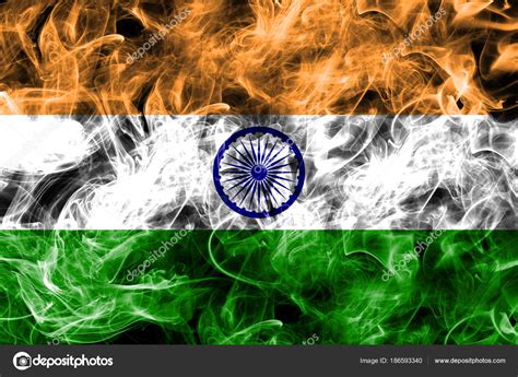 India Smoke Flag Stock Photo By Vladem