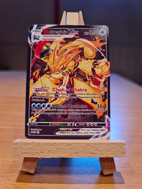 Greninja Custom Card Tcg Gift For Birthday Fanmade Orica Kurama Mode