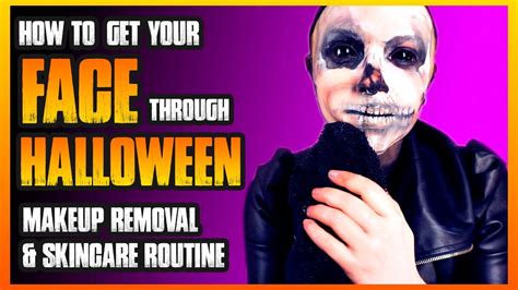 How To Get Your Face Through Halloween Skincare Routine YouTube