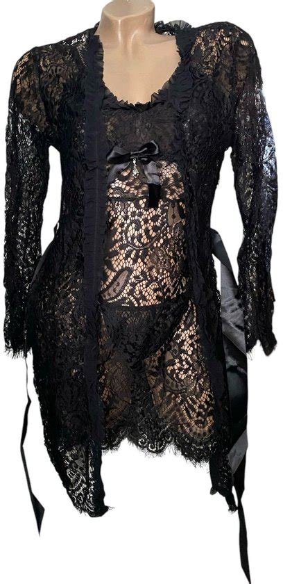 Sexy Lingerie Set Met Kant ONE SIZE Zwart Bol