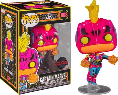 Funko POP Figurka Kolekcjonerska Marvel Black Light Captain Marvel