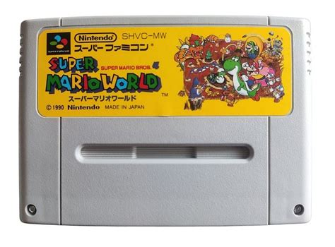 Cartucho Original Super Mario World Para Super Famicom NyO Tech Games