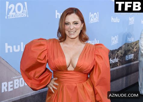 Rachel Bloom Sexy Seen Flaunting Her Hot Tits At The Reboot Premiere In LA AZNude