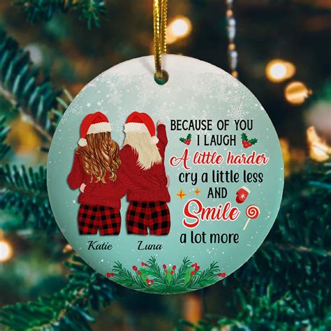 Personalized Christmas Ornaments Best Friends Personalized Best