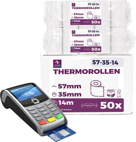 Ec Cash Thermorollen Mm X M X Mm Kassenrollen Thermopapier