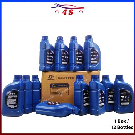 Hyundai Genuine ATF SP IV 1 Liter X 12 Bottles 1 Box 6 Speed