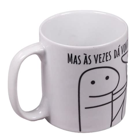 Caneca de Cerâmica 320 ML Flork Eu Te Amo Mas As Vezes