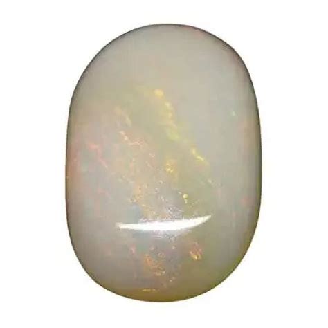 Gems Oval White Astrological Australian Opal Stone Ratti Ct