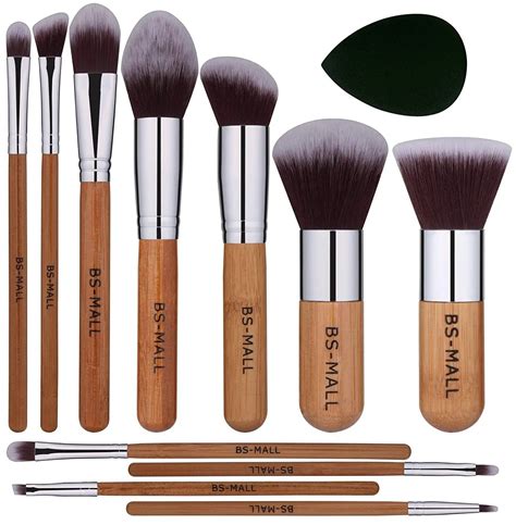 2020 Bs Mall Professional 11 Piece Bamboo Handle Cosmetic Makeup Brush