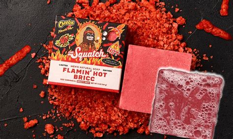 Cheetos tan Flamin Hot aromalı sabun Pazarlamasyon