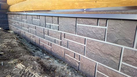 Цокольные панели для ленточного фундамента