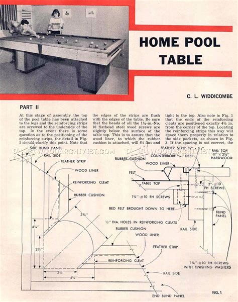 DIY Pool Table • WoodArchivist