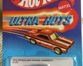 Hot Wheels Brazilian Dodge Charger Yellow With Black Stripes Hw Workshop Short Card