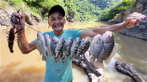 pesca de tilapias y mojarras y camarón YouTube