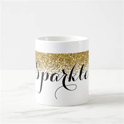 Gold Faux Glitter Sparkle Coffee Mug Zazzle