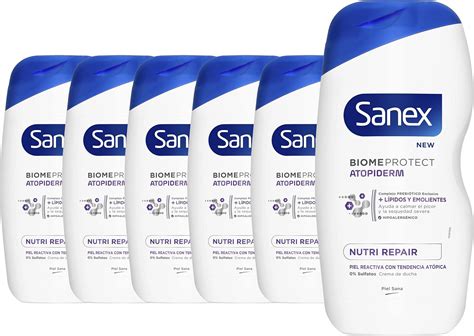 Sanex Atopiderm Nutri Repair Gel de Ducha o Baño Piel Atópica Pack 6