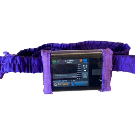 Tandem T Slim X2 Insulin Pump Pump Pouch Purple With Window For Button Access Will Not Fit With