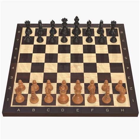 Chess Board Game Pieces 3D model - Download Hobbies on 3DModels.org