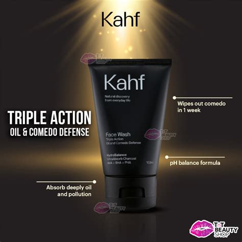 Jual Kahf Triple Action Oil And Comedo Defense Face Wash Ml Sabun