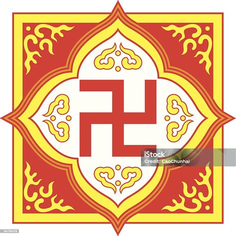 Swastika Symbolbuddhist Tradition Pattern Stock Illustration Download Image Now Religious