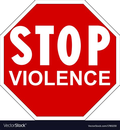 Stop Violence Royalty Free Vector Image Vectorstock