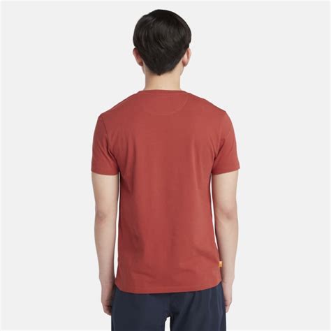 T shirt à col rond Dunstan River pour homme en rouge