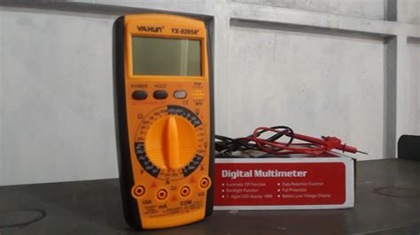 Tester Multimetro Digital Yaxun Yx-9205a | MercadoLibre