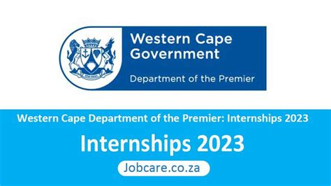 Department Of The Premier Internships 2023 Jobcare