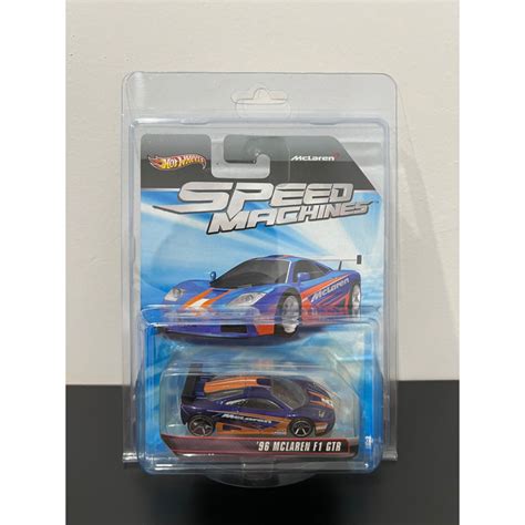 Jual Hot Wheels Speed Machines Mclaren F Gtr Blue Orange Shopee Indonesia