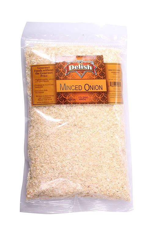 Its Delish Minced Onion 2 Lbs Bulk Kosher Dehydrated Dry Flakes