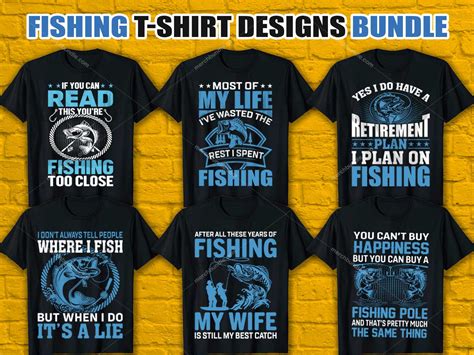 Fishing T Shirt Design Bundle Fishing Shirt Design Bundle