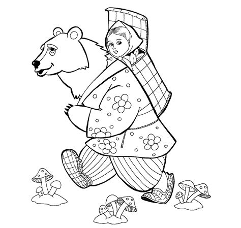 Раскраски народные сказки распечатать