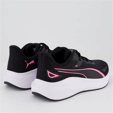 Tênis Puma Skyrocket Lite Feminino Preto e Rosa FutFanatics