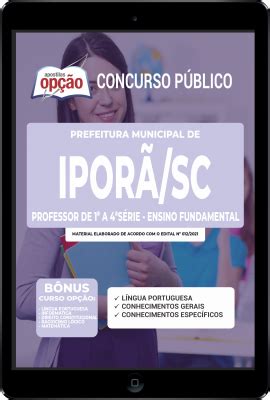 Apostila Prefeitura de Iporã do Oeste PDF Professor 2022 Download