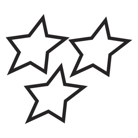 Design Png E Svg De Ícone De Estrelas Simples Para Camisetas