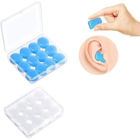 Lot De Paires De Bouchons D Oreilles En Silicone R Utilisables Et