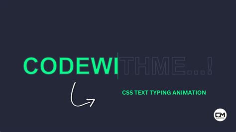 Css Text Typing Animation Css Creative Text Animation Effect Codewithme Youtube