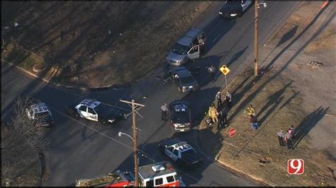 Police Chase Leads To Crash Injuries In Downtown Okc