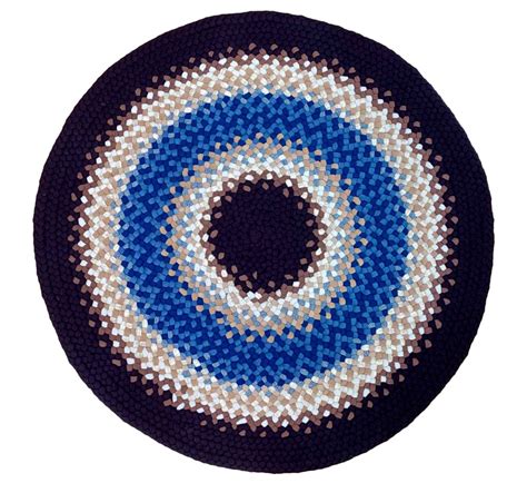 3' Round Wool Braided Rug - Country Braid House