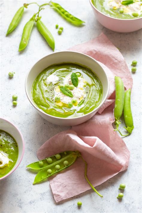 Vellutata Di Piselli Alla Menta Con Stracciatella Panelibrienuvole